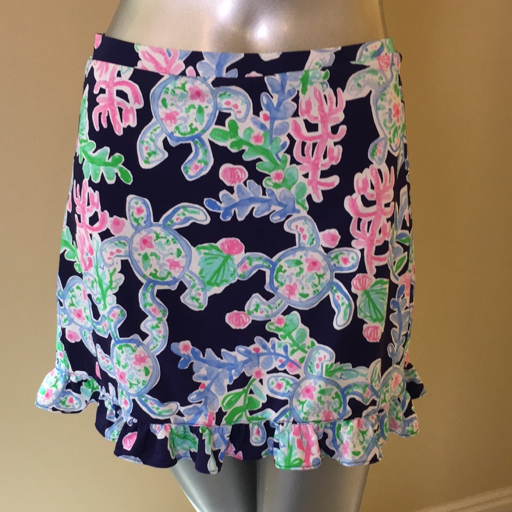 G Lifestyle By Gottex Ruffle Bottom Tennis Skirt/Skort